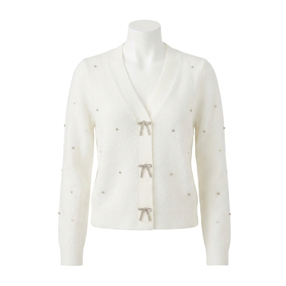 NEW LILLY PULITZER ellorie long sleeve sweater in white